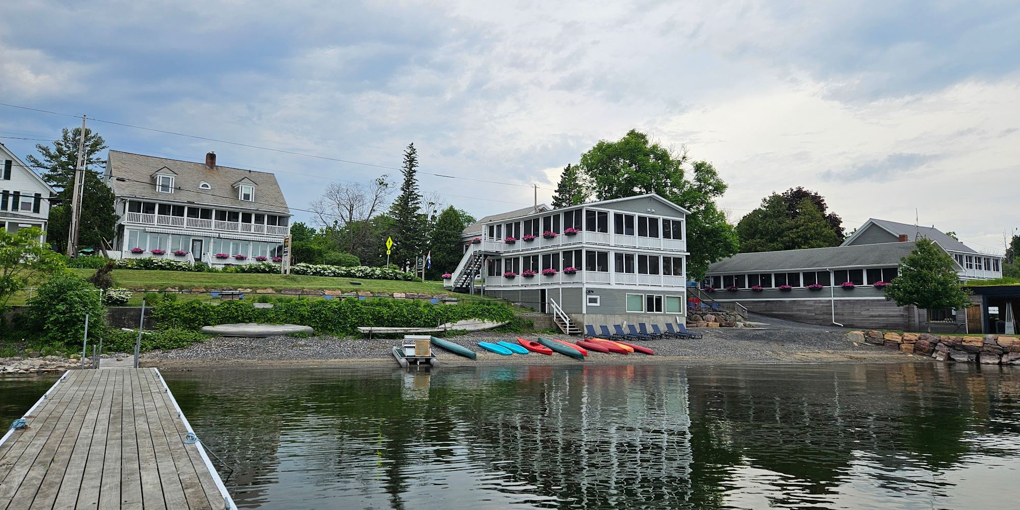 Buildings at Lake Champlain Vermont