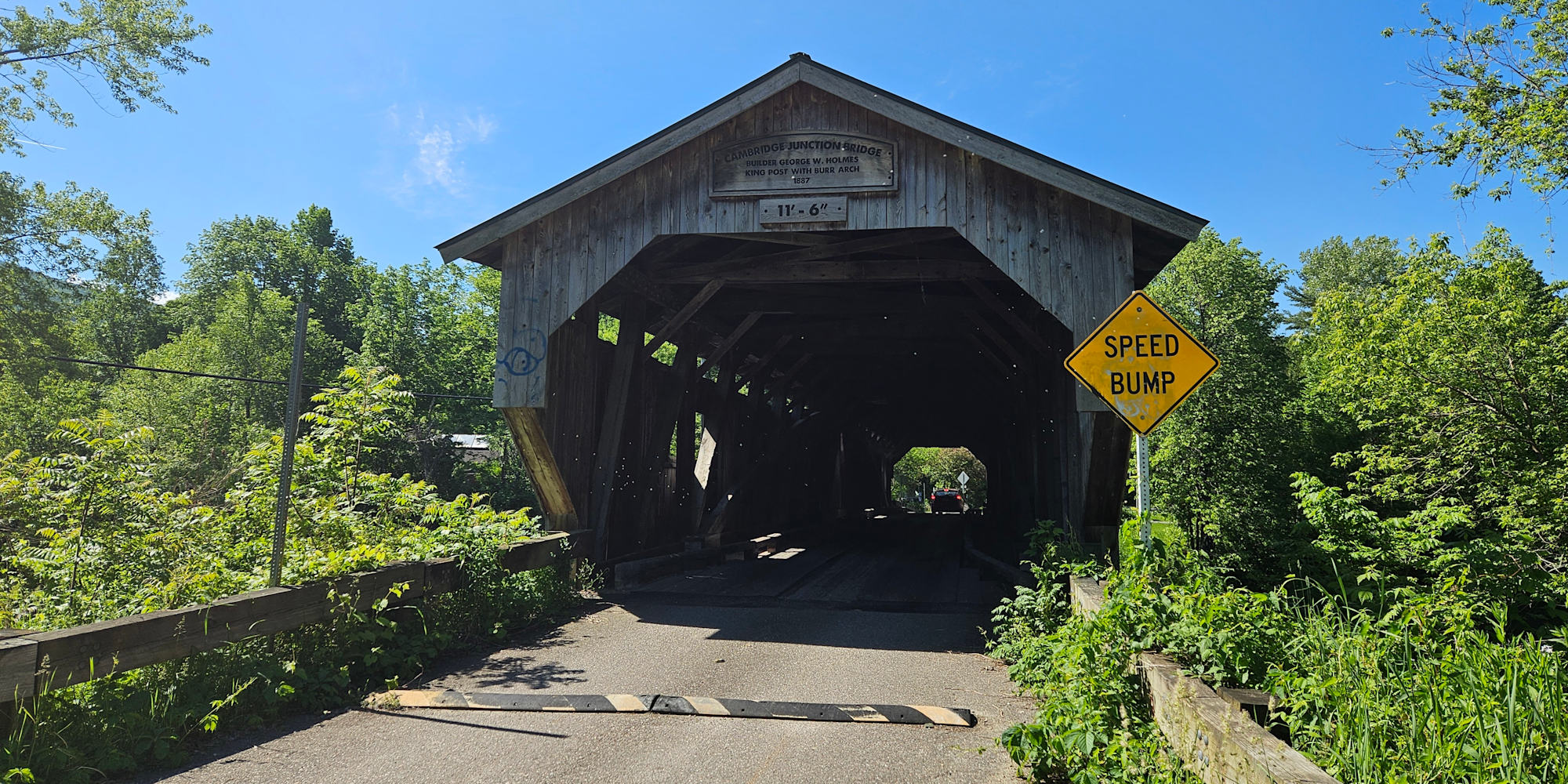 Covered bridge in Vermont