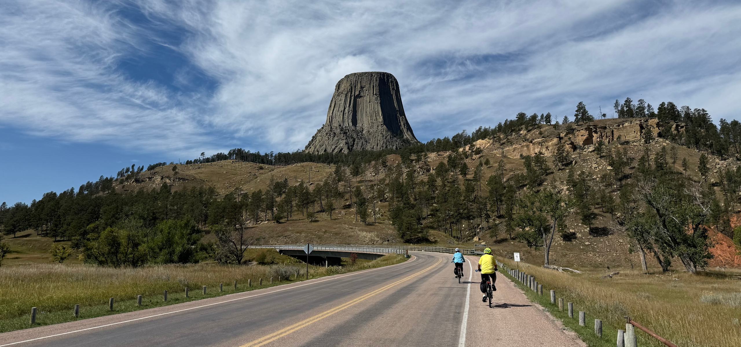 Guests biking in South Dakota's Mickelson Trail