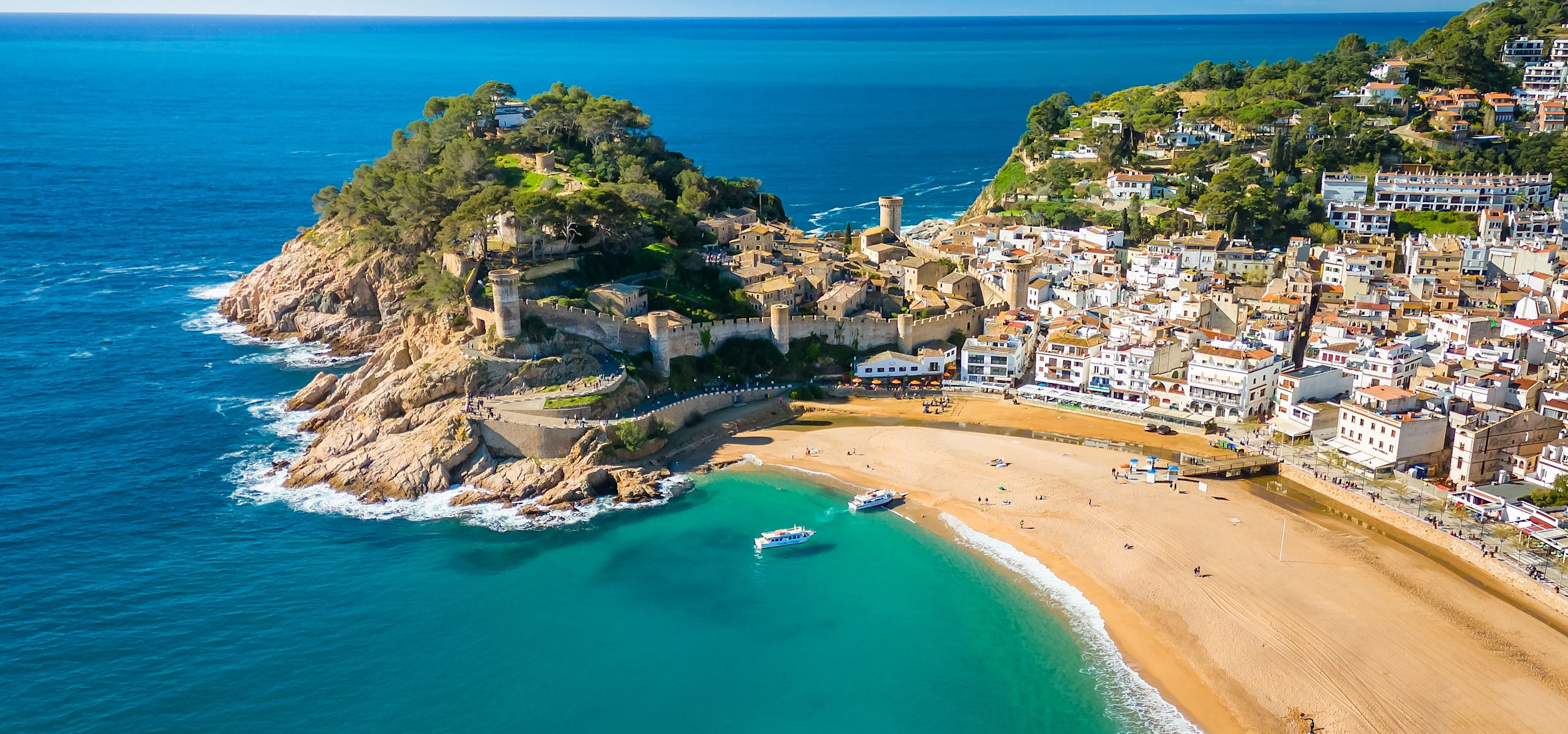 Aerial view of the Costa Brava