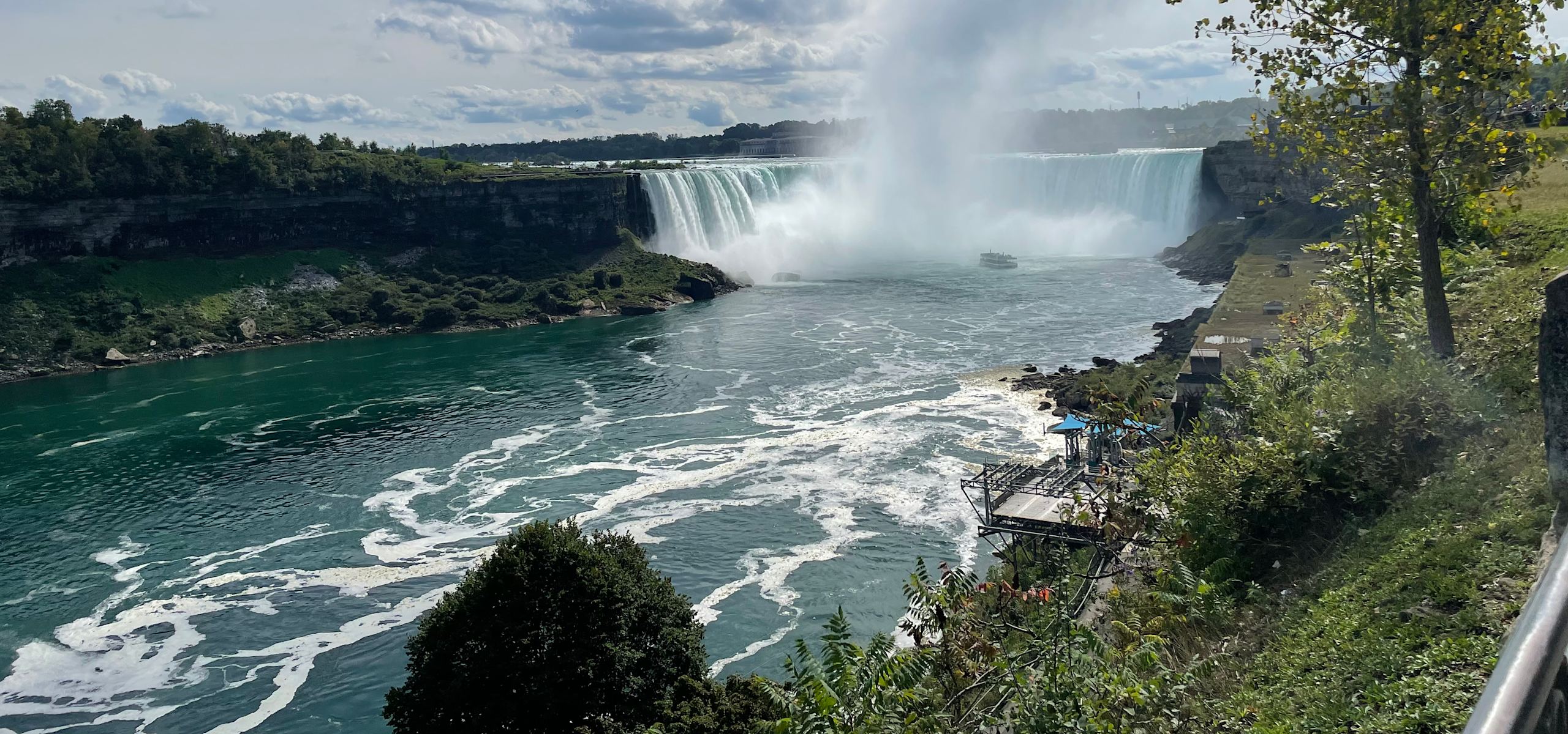 View of Niagara Falls on the Niagara Falls & Vineyards Scenic Bike and Wine Tour the 