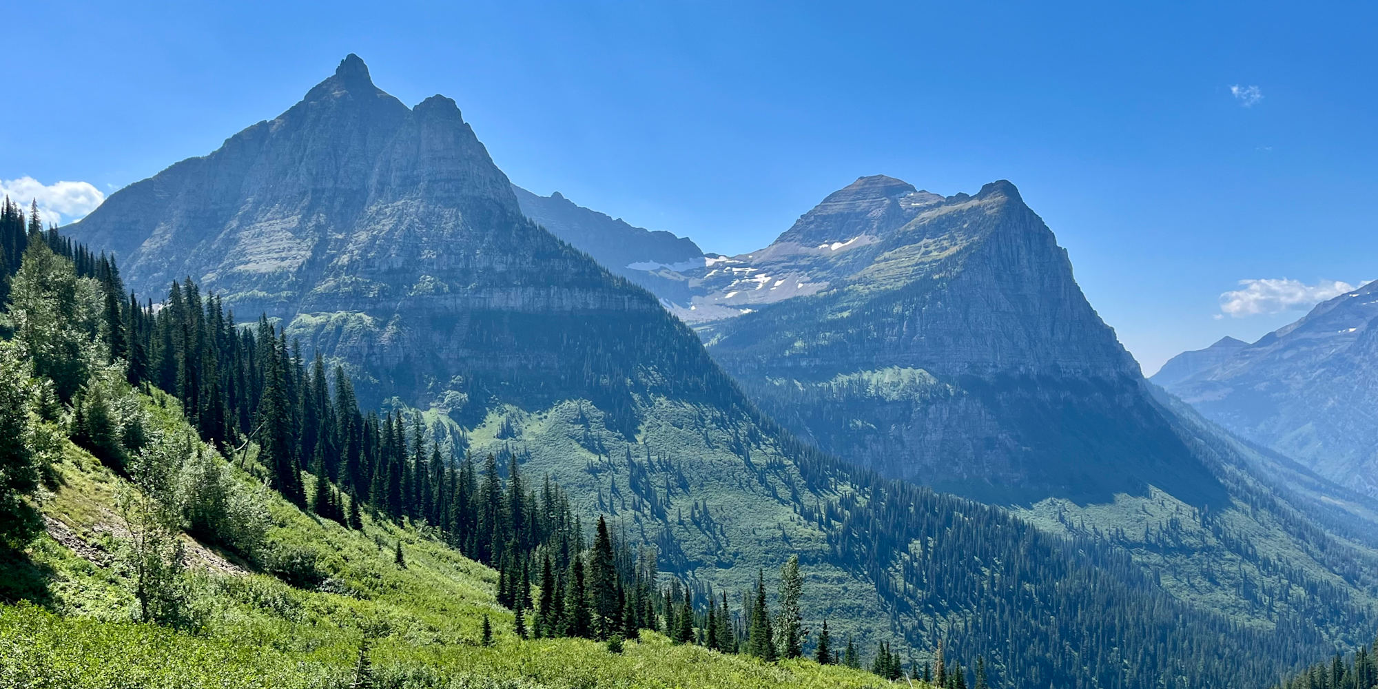 Mountain view in Glacier National Park