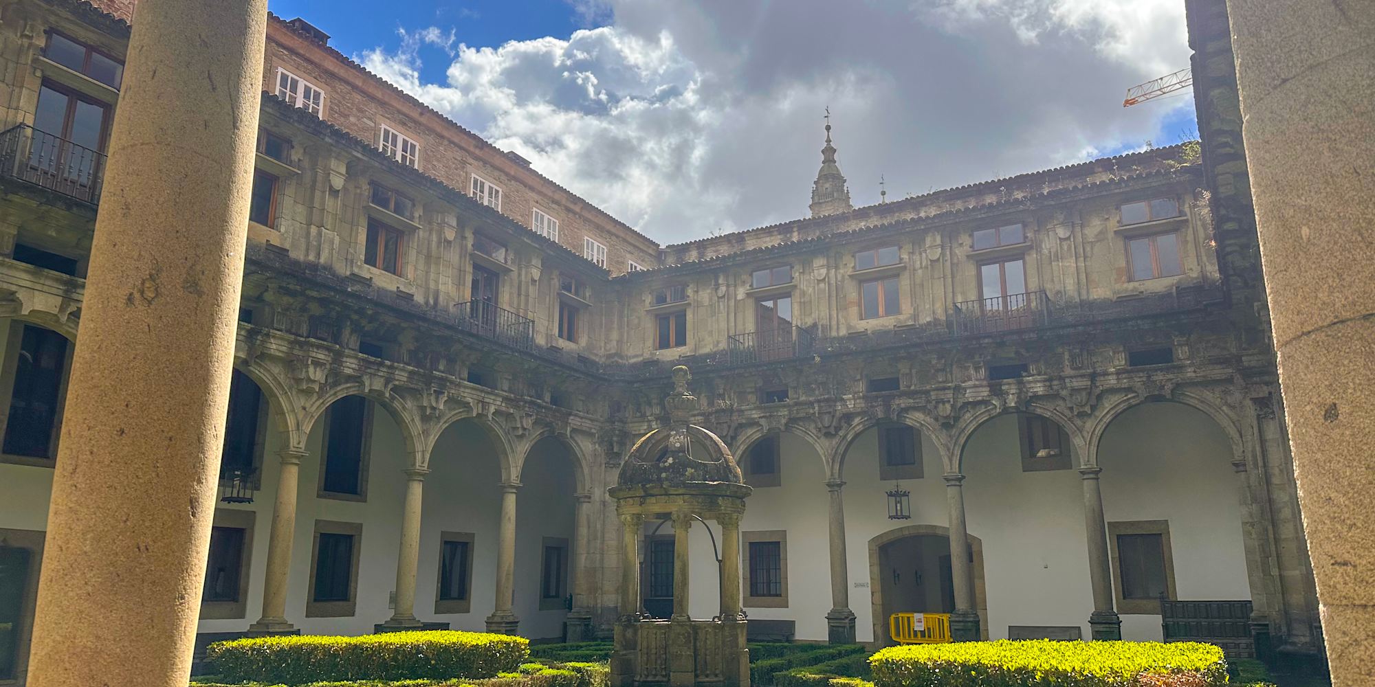 Historic monastery on the Camino route