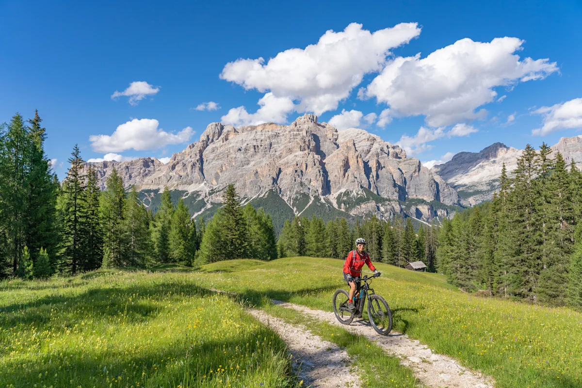 Guest biking in the Dolomites Italy