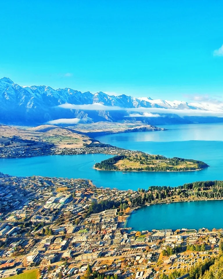 View of Queenstown from the Skyline Gondola